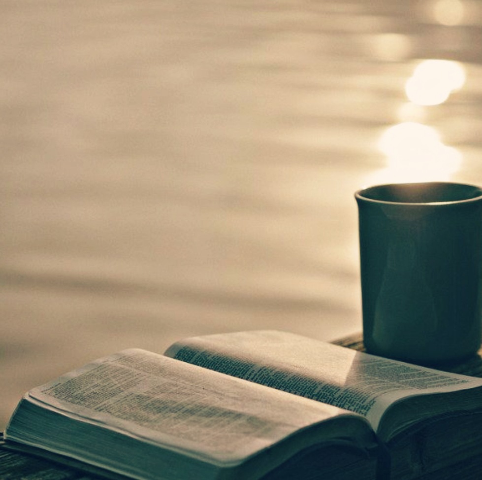 Prayer, coffee, and the Word.